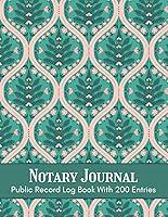 Algopix Similar Product 19 - Notary Journal Public Record Log Book