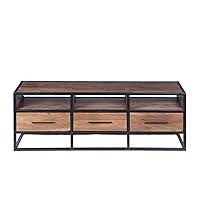 Algopix Similar Product 13 - The Urban port Spacious Acacia Wood Tv