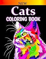 Algopix Similar Product 16 - Cats Coloring Book NEW 50 unique Cats