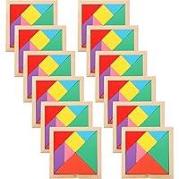 Algopix Similar Product 1 - Meooeck Wooden Tangrams Puzzle 12