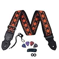 Algopix Similar Product 17 - Sufeasdf Boho Guitar StrapAdjustable