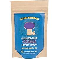 Algopix Similar Product 7 - MALAMA MUSHROOMS Chaga Mushroom Powder