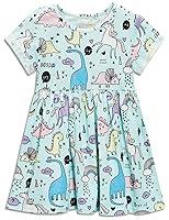Algopix Similar Product 8 - Toddler Girls Dinosaur Summer Dresses