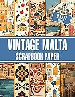 Algopix Similar Product 17 - Vintage Malta Scrapbook Paper 20 Pages