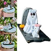 Algopix Similar Product 18 - Ghost Walking Dog Cup Lid Halloween