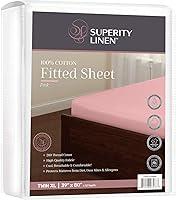Algopix Similar Product 5 - Superity Linen Twin Fitted Sheet Made