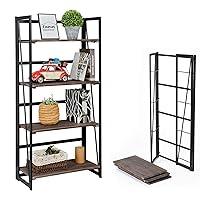 Algopix Similar Product 7 - Coavas Folding Bookshelf Home Office