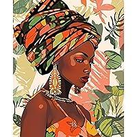 Algopix Similar Product 18 - TUMOVO African Black Girl Paint by