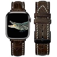 Algopix Similar Product 13 - Dark Brown Alligator Watch Strap