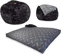 Algopix Similar Product 13 - CordaRoys Faux Fur Bean Bag Chair