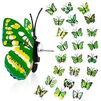 Algopix Similar Product 20 - 36Packs Green Butterfly Cute Push Pins