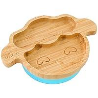 Algopix Similar Product 5 - Bamboo Baby Plate with Suction  Kids