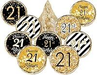 Algopix Similar Product 6 - 21st Birthday Party Favor Stickers 