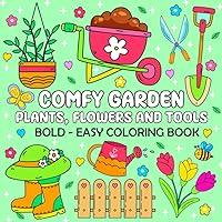 Algopix Similar Product 12 - Garden  Bold and Easy Coloring Book