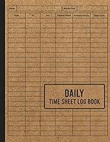 Algopix Similar Product 14 - Daily Time Sheet Log Book Time Sheet