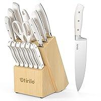 Algopix Similar Product 6 - Knife Sets for Kitchen with Block 15