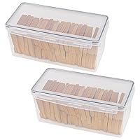 Algopix Similar Product 4 - Tiawudi 2 Pack Bread Box Plastic Bread