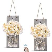 Algopix Similar Product 12 - GBtroo Rustic Wall Sconces  Mason Jars