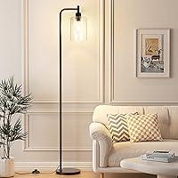 Algopix Similar Product 10 - Ziisee Industrial Floor Lamp with Glass