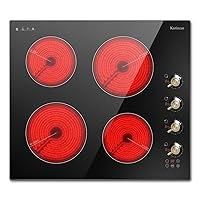 Algopix Similar Product 12 - Karinear Electric Cooktop 24 Inch 4