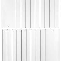 Algopix Similar Product 15 - DALIX Vinyl Ribbed Vertical Blinds Door