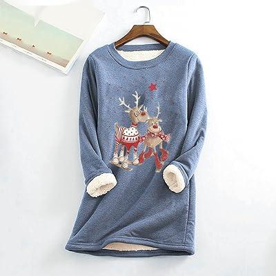 Best Deal for IHGFTRTH Women Autumn And Winter Christmas Print