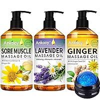 Algopix Similar Product 11 - 3 Pack Massage Oil for Massage