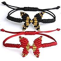 Algopix Similar Product 8 - 2PCS Red and Black String Butterfly