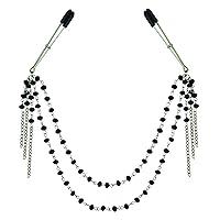 Algopix Similar Product 20 - Black Jeweled Nipple Clips