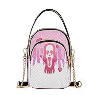 Algopix Similar Product 4 - SLHKPNS Pink Ghost Face Lovely Scary