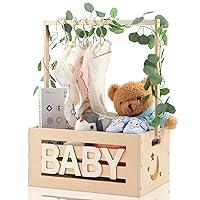 Algopix Similar Product 8 - Wooden Baby Shower Crate Closet Baby