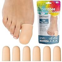Algopix Similar Product 8 - ZenToes 6 Pack Gel Toe Cap and