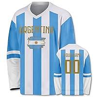Algopix Similar Product 4 - Slvriog Custom Blue White Ice Hockey
