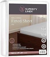 Algopix Similar Product 10 - Superity Linen King Fitted Sheet Made