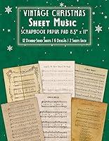 Algopix Similar Product 1 - Vintage Christmas Sheet Music Scrapbook