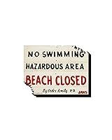 Algopix Similar Product 5 - AQUARIUS Jaws Sign Funky Chunky Novelty