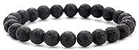 Algopix Similar Product 9 - Hamoery Men Women 8mm Natural Stone