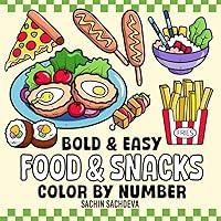 Algopix Similar Product 13 - Food  Snacks Color by Number Coloring