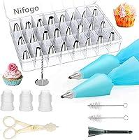 Algopix Similar Product 1 - Nifogo Piping Bags and Tips Sets 34