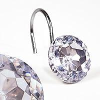 Algopix Similar Product 4 - Clear Crystal Shower Curtain Hooks