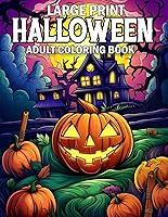 Algopix Similar Product 11 - Large Print Halloween Coloring Book For