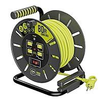 Algopix Similar Product 17 - Masterplug 80ft Cord Reel Retractable