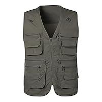 Algopix Similar Product 5 - White Vest for Men Fishing Vests for