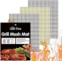 Algopix Similar Product 17 - BBQ Grill Mesh Mat Set of 3  Non Stick