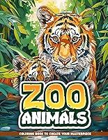 Algopix Similar Product 7 - Zoo Animals Coloring Book For Adults