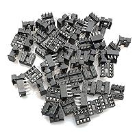 Algopix Similar Product 2 - Tegg 8 Pin IC Socket 60 PCS 8 Pin DIP