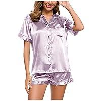Algopix Similar Product 10 - Silk Pajamas for Women Short Sleeve