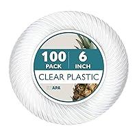 Algopix Similar Product 5 - Ilyapa 100 Premium Clear Plastic Plates