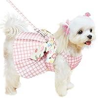 Algopix Similar Product 20 - ABRRLO Cute Plaid Dog Dress Harness