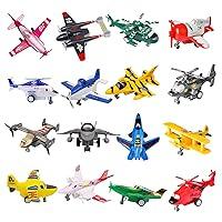 Algopix Similar Product 9 - HAPTIME Airplane Toy Pull Back Planes